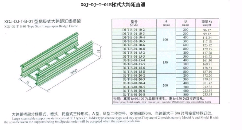 xqj-dj-t-01b梯式大跨距直通